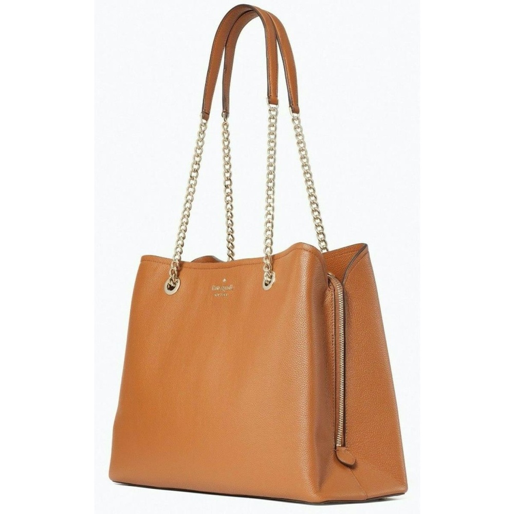 Kate Spade Tan Tote Bag with Chain Strap